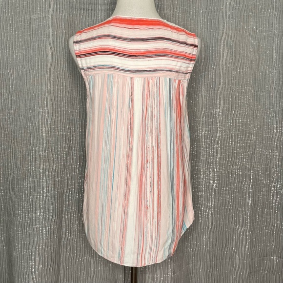 1.STATE neck tie striped tank - Picture 3 of 6